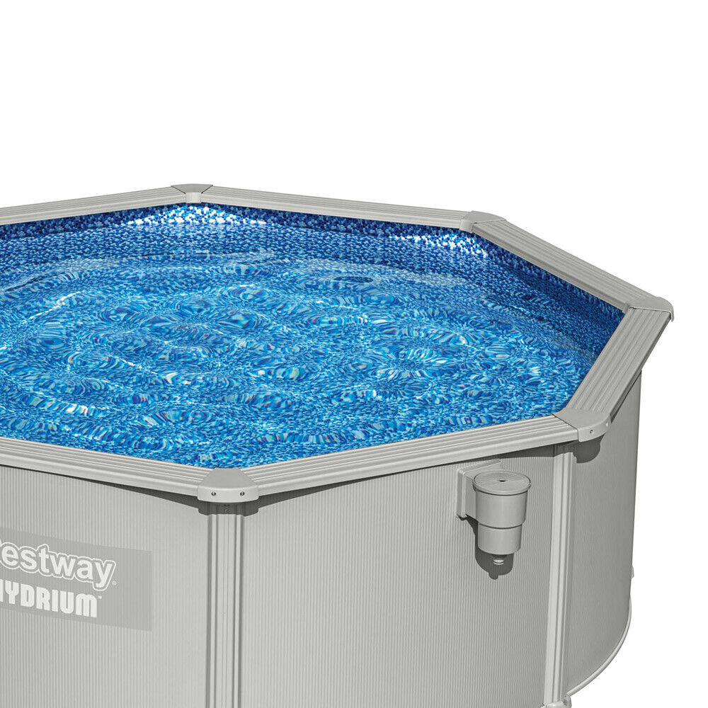 bestway piscina fuori terra bestway 56574 hydrium 360x120h tela basetop di coperturascaletta rampa esternapompa filtrante 10 990 litri