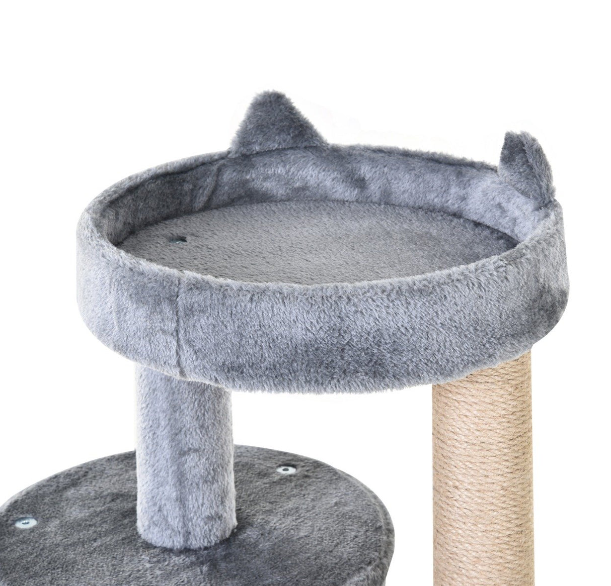 easycomfort easycomfort albero tiragraffi per 1 2 gatti di 4 5kg con 3 livelli grigio 48x48x104cm ean 8054144131429