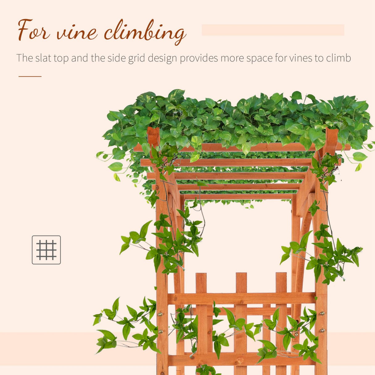 easycomfort easycomfort arco in legno da giardino pergola e spalliera per piante rampicanti ean 8054144137179