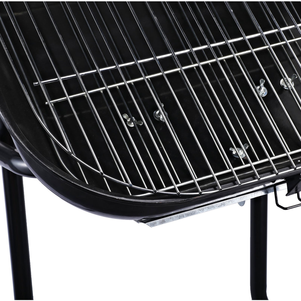 easycomfort easycomfort barbecue in acciaio con coperchio e ruote nero 57x70x86cm ean 8054144133089