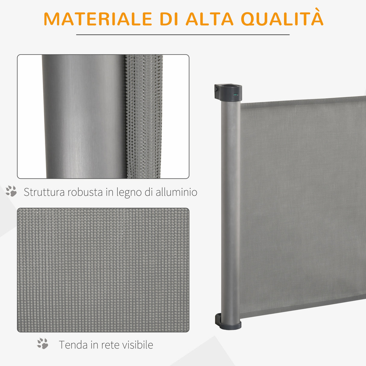 easycomfort easycomfort barriera di sicurezza per cani estensibile fino 140cm per porte e scale