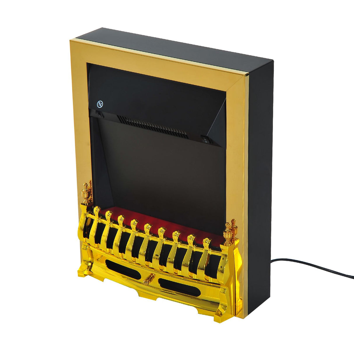 easycomfort easycomfort camino elettrico da incasso o da terra 2000w in plastica e metallo oro 48x19x59cm ean 8055776915982