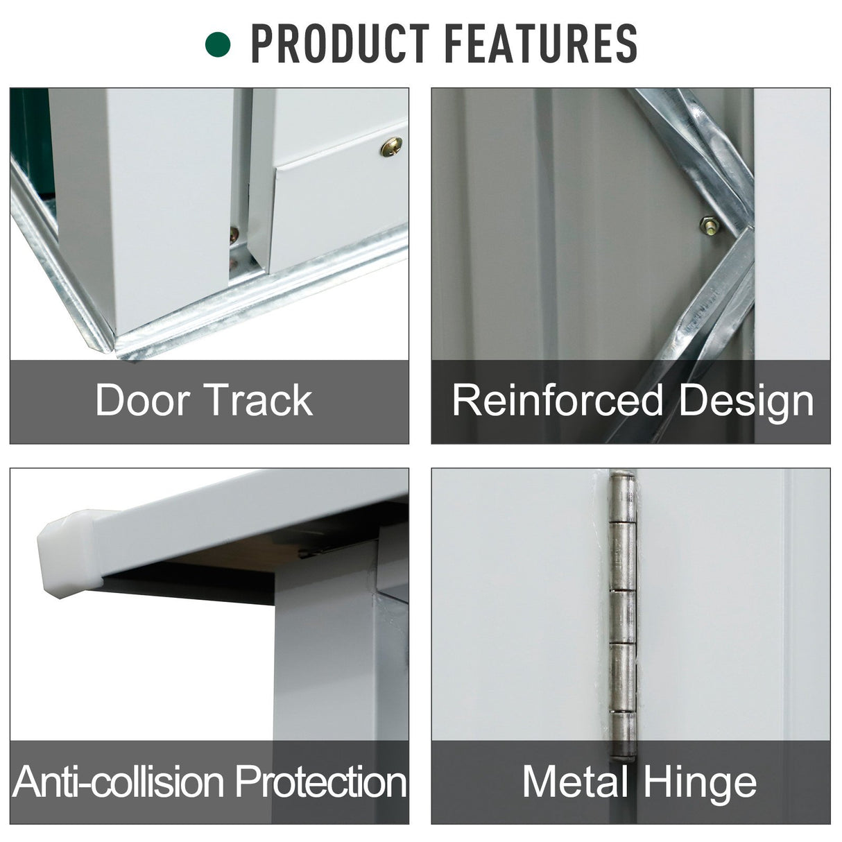 easycomfort easycomfort capanno casetta attrezzi da giardino in acciaio 1 porta con chiavistello verde ean 8055776911649