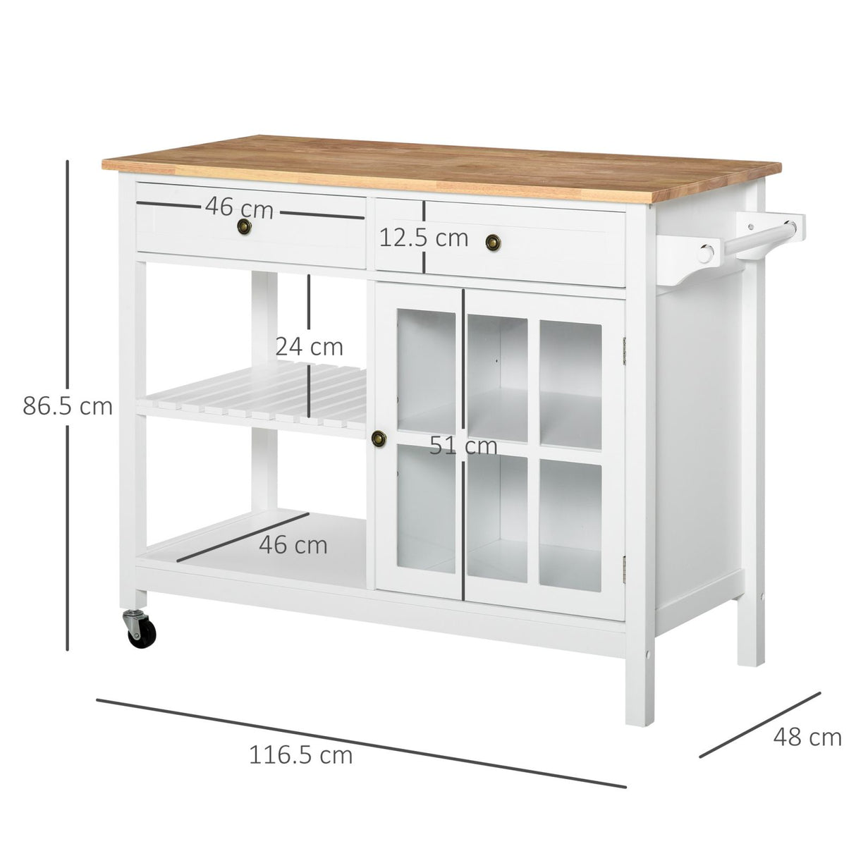 easycomfort easycomfort carrello da cucina in legno multiuso 2 ruote cassetti e mensole ean 8054144132600