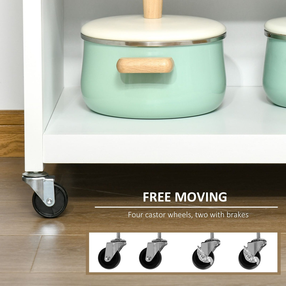 easycomfort easycomfort carrello da cucina multiuso con cassetto armadietto e 4 ruote in legno bianco 67x48x86 5cm bianco