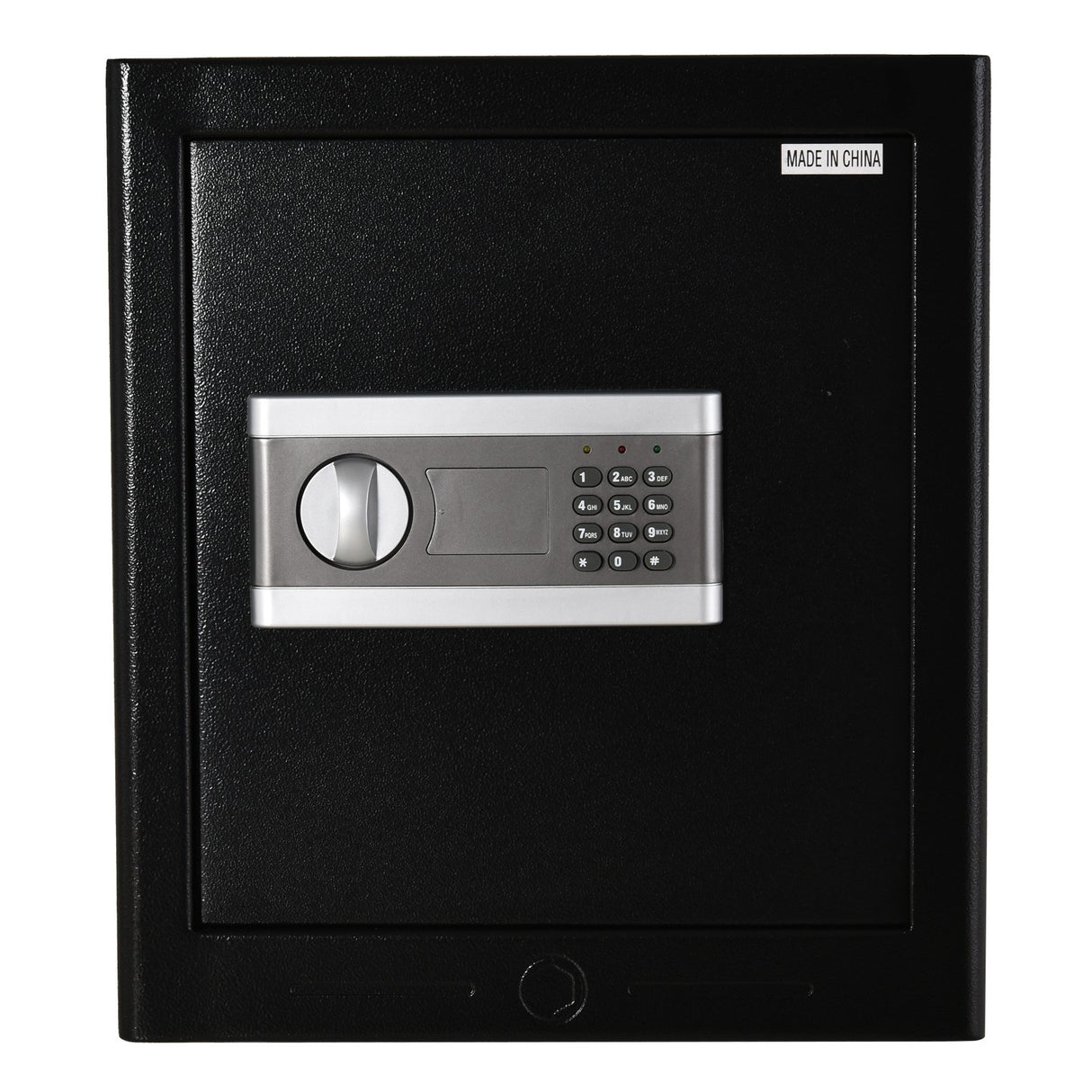 easycomfort easycomfort cassaforte elettronica in acciaio nero con chiave e 2 codici pin 38l x 31p x 42 7acm ean 8054144138466