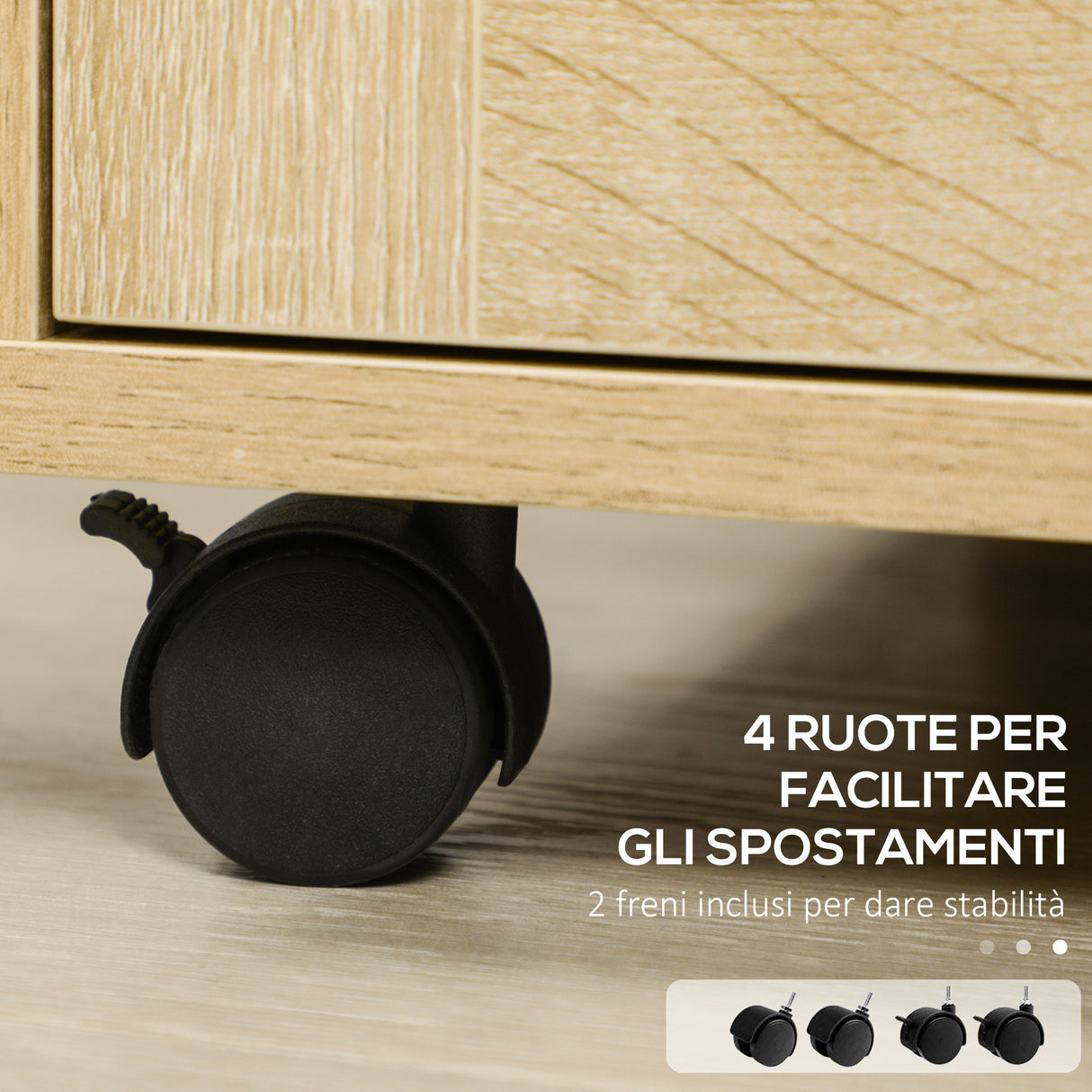 easycomfort easycomfort cassettiera portadocumenti per ufficio e studio in truciolato a 2 cassetti 39x42x56 cm