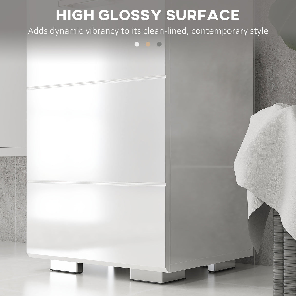 easycomfort easycomfort colonna bagno in mdf con ripiano aperto cassetto e armadietto chiuso 37x32 5x170 cm bianco