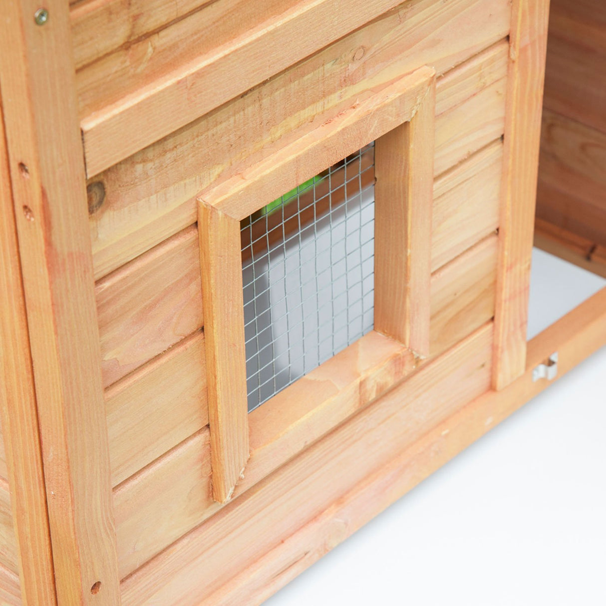 easycomfort easycomfort conigliera da esterno gabbia casetta per conigli in legno 146 x 63 x 120cm ean 8054144135489