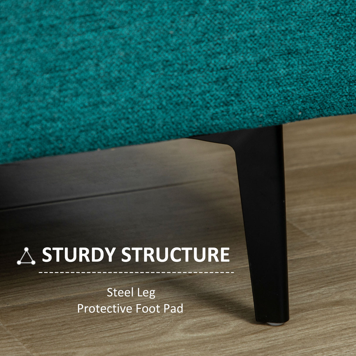 easycomfort easycomfort divano 2 posti moderno con rivestimento in tessuto e imbottitura spessa 160 x 87 x 87cm verde