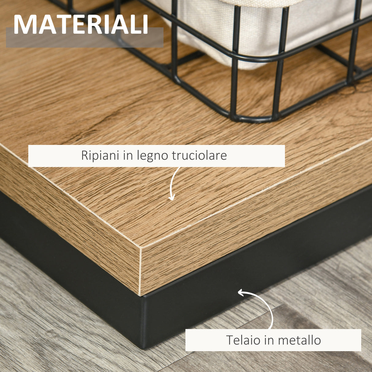 easycomfort easycomfort libreria moderna 5 ripiani asimmetrici in stile industriale legno truciolare e metallo marrone