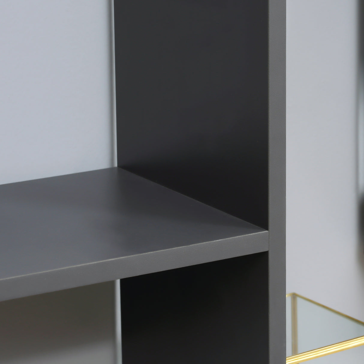 easycomfort easycomfort libreria moderna in legno truciolato con ripiani irregolari per camera da letto studio e soggiorno 125x22x129 cm