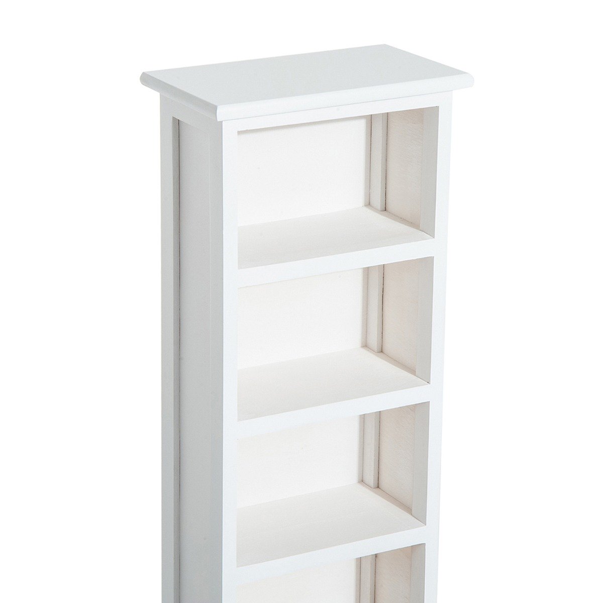 easycomfort easycomfort mobiletto libreria 5 ripiani in legno bianco 30x17x90cm ean 8054144133041