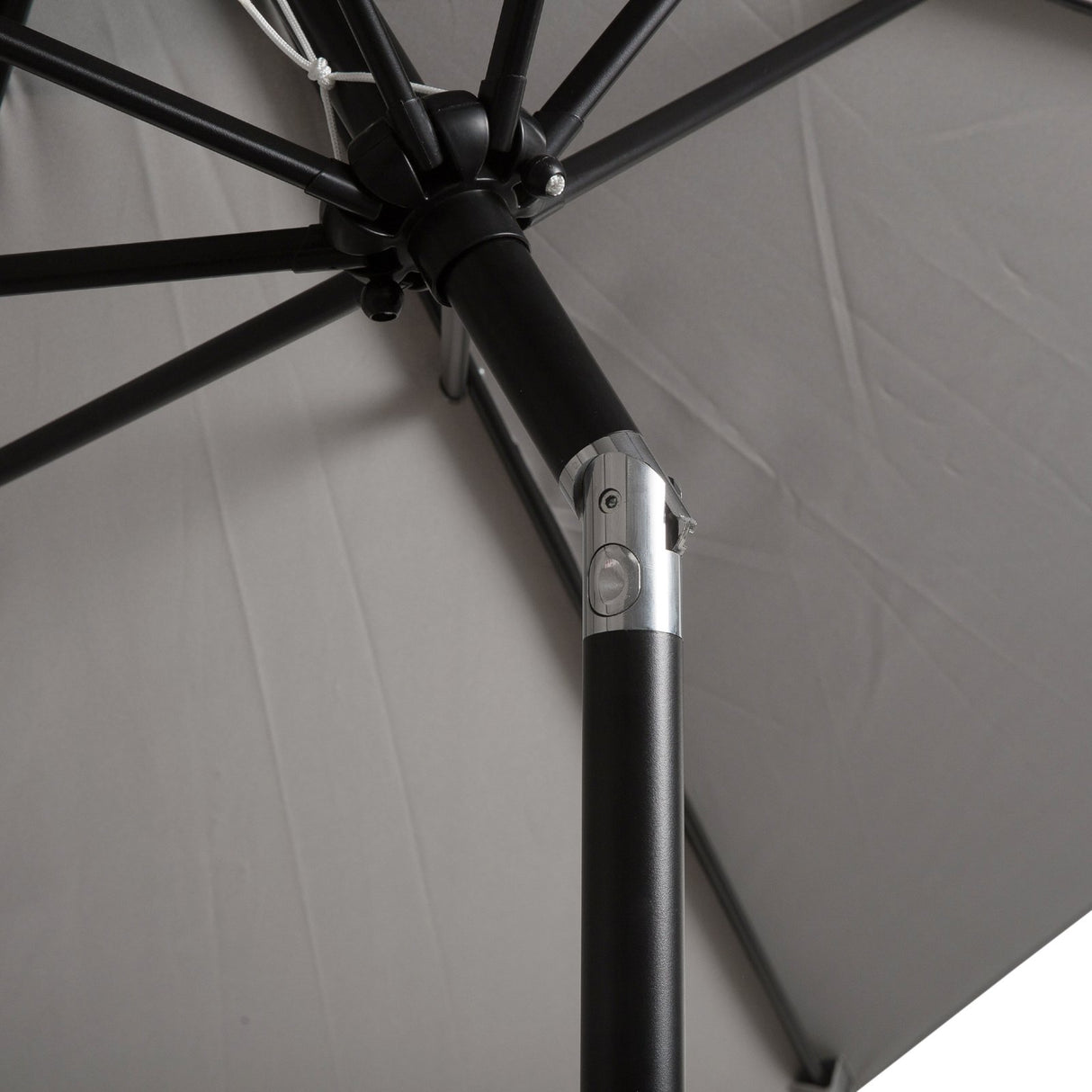 easycomfort easycomfort ombrellone da giardino con manovella e testa inclinabile 300x245cm grigio ean 8054111845526