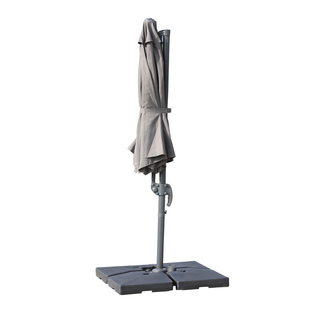 easycomfort easycomfort ombrellone parasole decentrato angolazione regolabile girevole a 360 da giardino 294x248cm ean 8055776911632