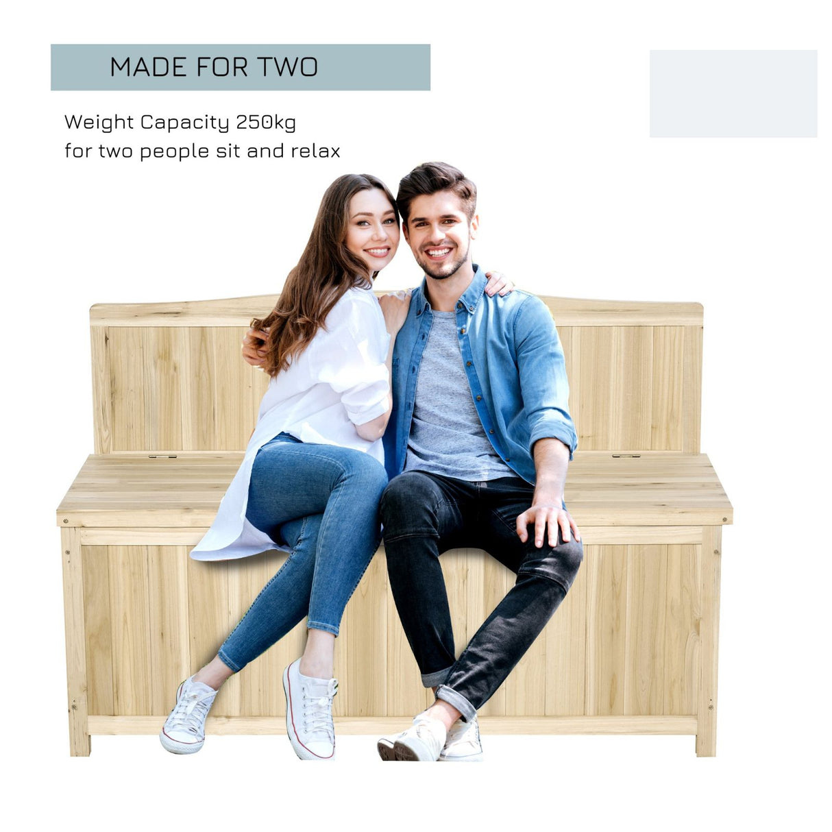 easycomfort easycomfort panchina in legno da giardino contenitore da esterno con schienale ean 8054144136677