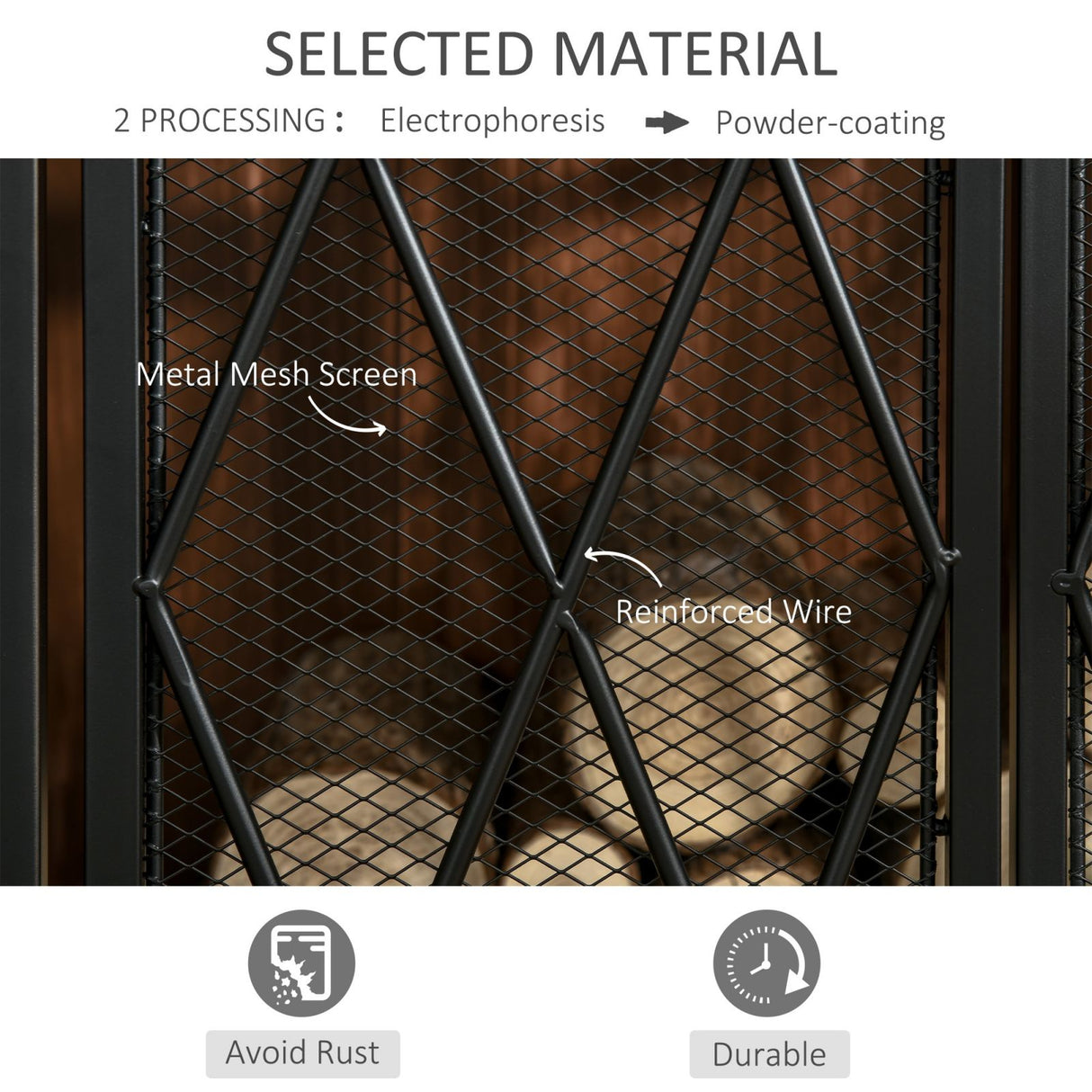 easycomfort easycomfort parascintille per camino in metallo con 3 pannelli pieghevoli e 2 porte 120x11 5x79cm nero