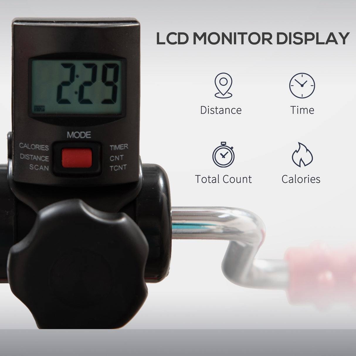 easycomfort easycomfort pedaliera per braccia e gambe da divano e poltrona con schermo lcd altezza e resistenza regolabile in acciaio 56x44 56x75 97cm nera e rossa