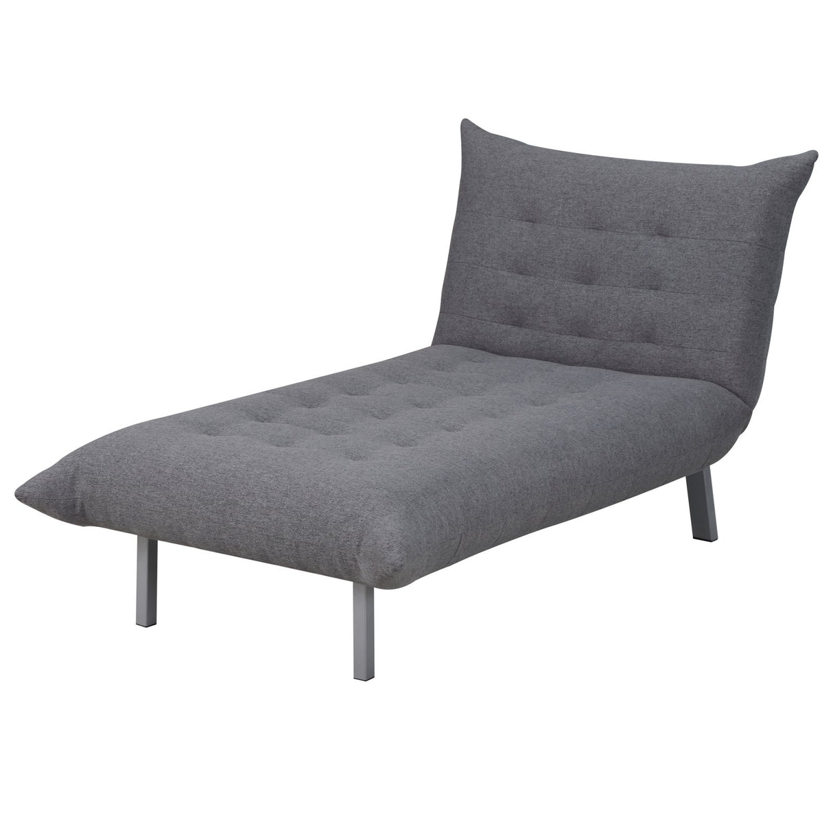 easycomfort easycomfort poltrona chaise longue letto 2 in 1 in tessuto di lino grigio 80x153x84cm ean 8055776910741