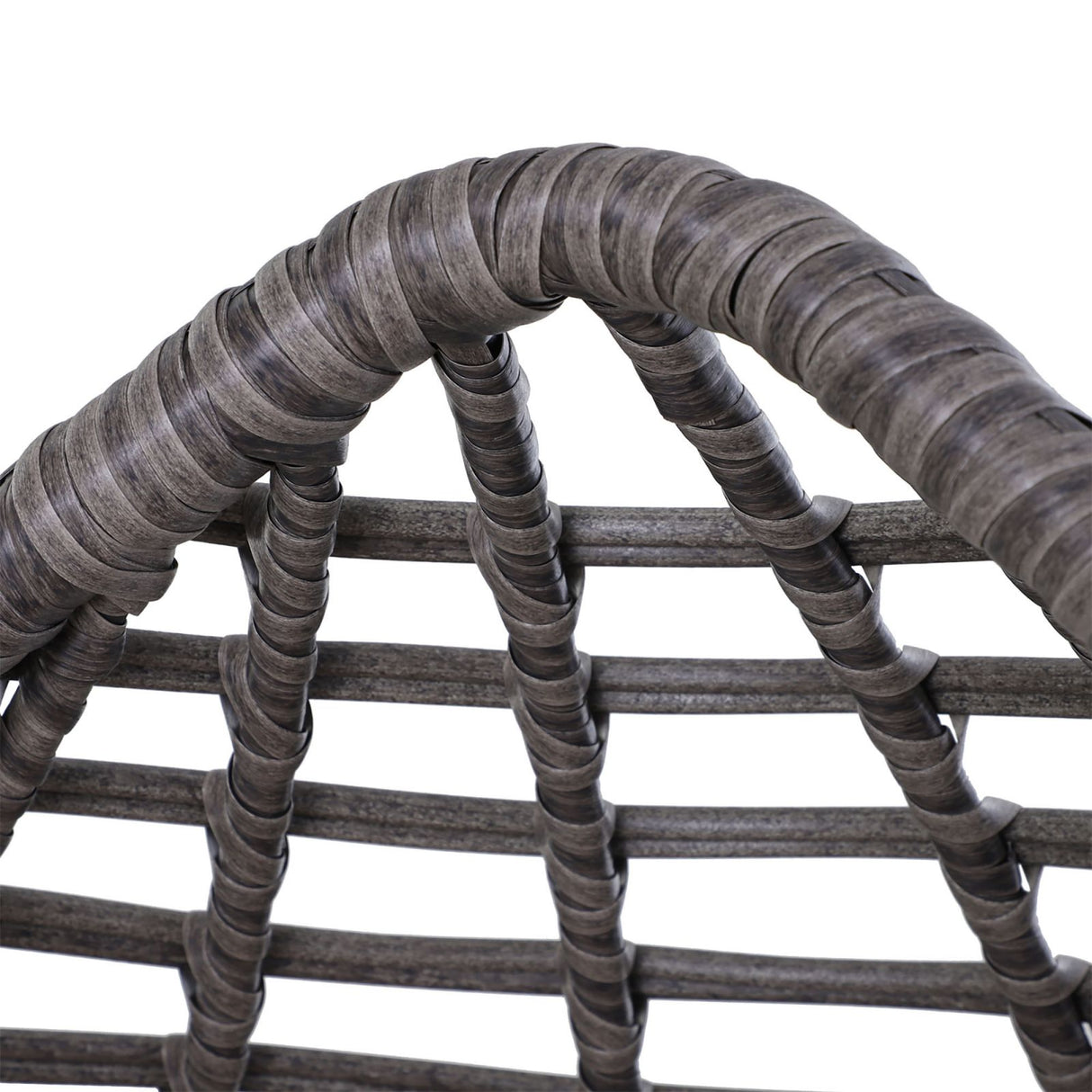 easycomfort easycomfort poltrona in pe rattan grigio con morbido cuscino beige per esterni e interni ean 8055776915029