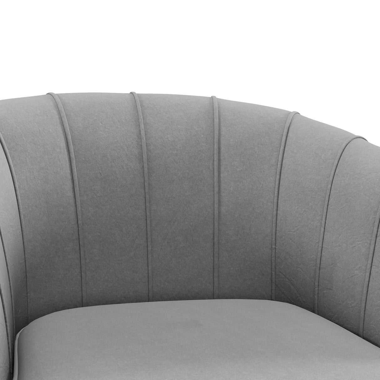 easycomfort easycomfort poltrona in velluto imbottita con gambe dorate in poliestere e acciaio 71x72x75cm grigio