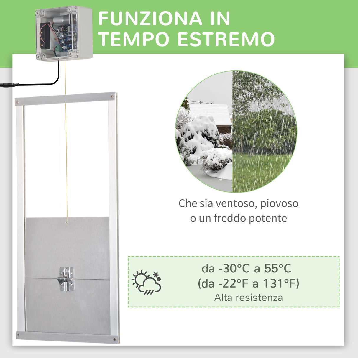 easycomfort easycomfort porta automatica pollaio da 6v con timer e sensore di luce alluminio e abs 30x30cm