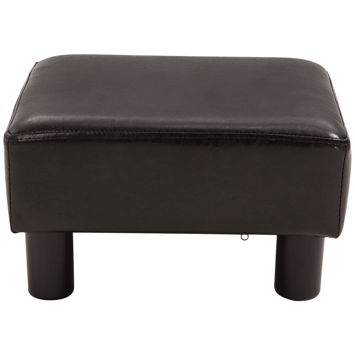 easycomfort easycomfort pouf poggiapiedi imbottito rettangolare e in finta pelle 40x30x24 cm marrone