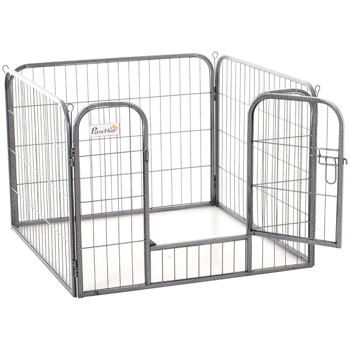 easycomfort easycomfort recinto per cani animali domestici per interni ed esterni in metallo grigio 82cm x 82cm x 60cm ean 8054111841221