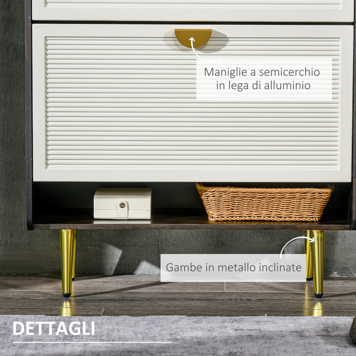 easycomfort easycomfort scarpiera salvaspazio con 2 cassetti e mensola per 12 paia di scarpe 70x25 4x101cm