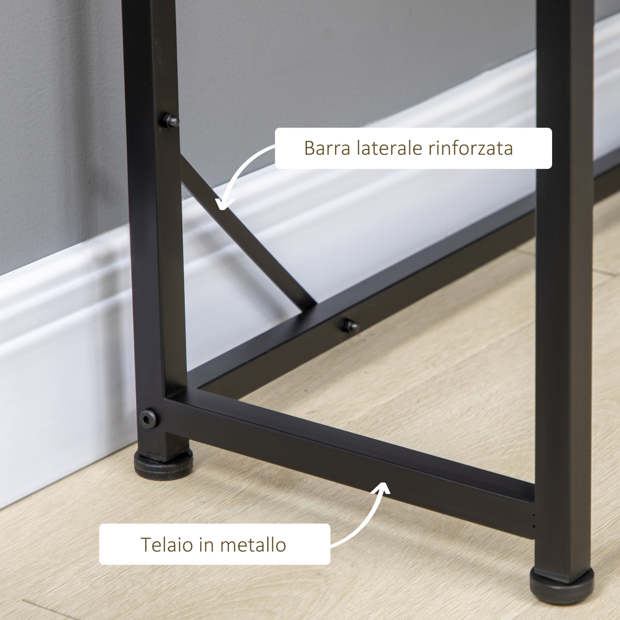 easycomfort easycomfort scrivania angolare salvaspazio in legno e metallo stile industriale 80x80x75 5cm