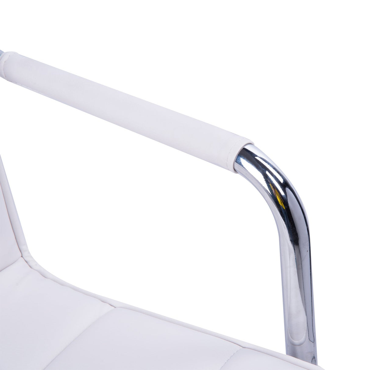 easycomfort easycomfort sedia da ufficio in similpelle bianca con 5 ruote girevoli imbottitura e altezza regolabile ean 8054111844024