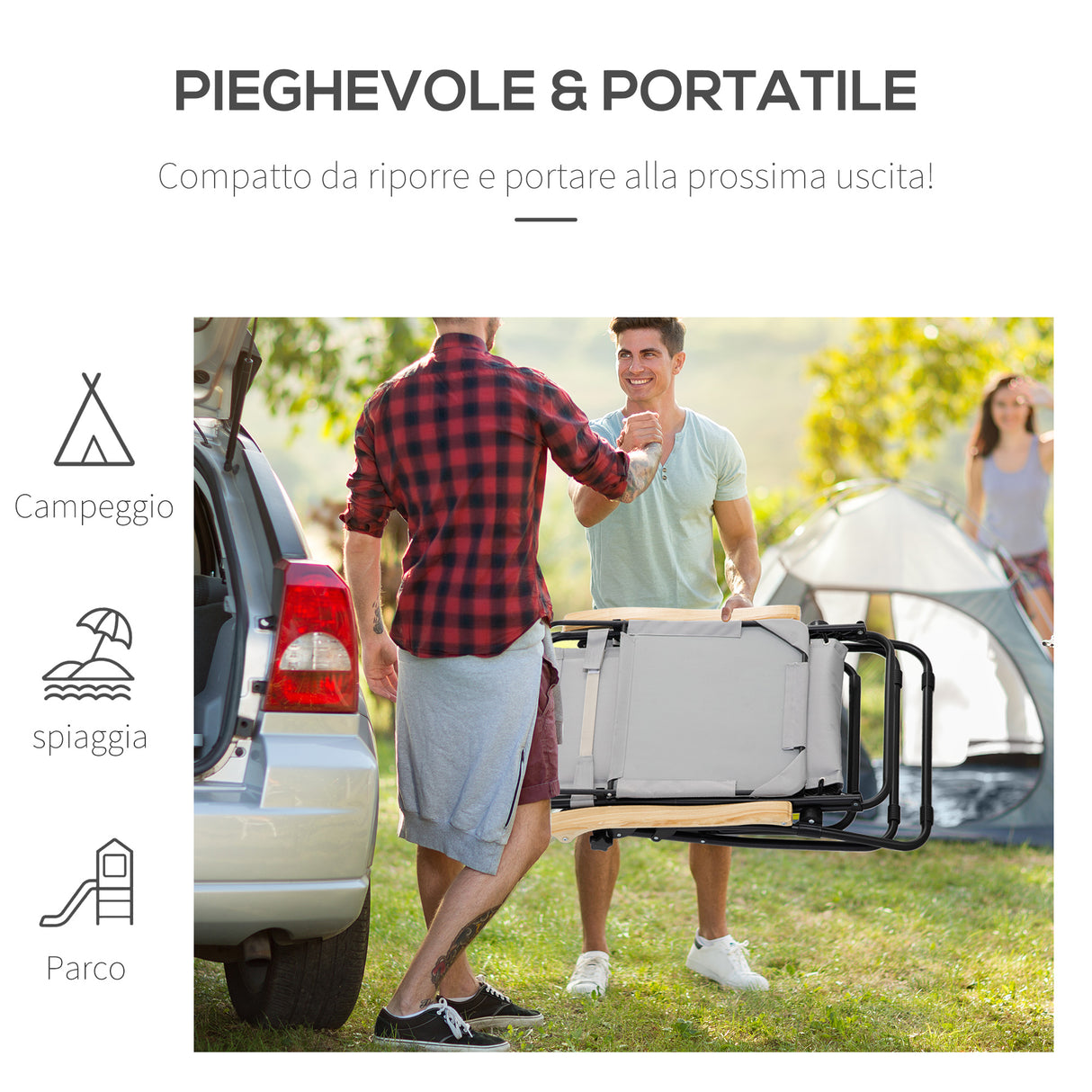 easycomfort easycomfort sedia sdraio da giardino zero gravity pieghevole e reclinabile con tettuccio poggiatesta e porta bicchieri grigio chiaro