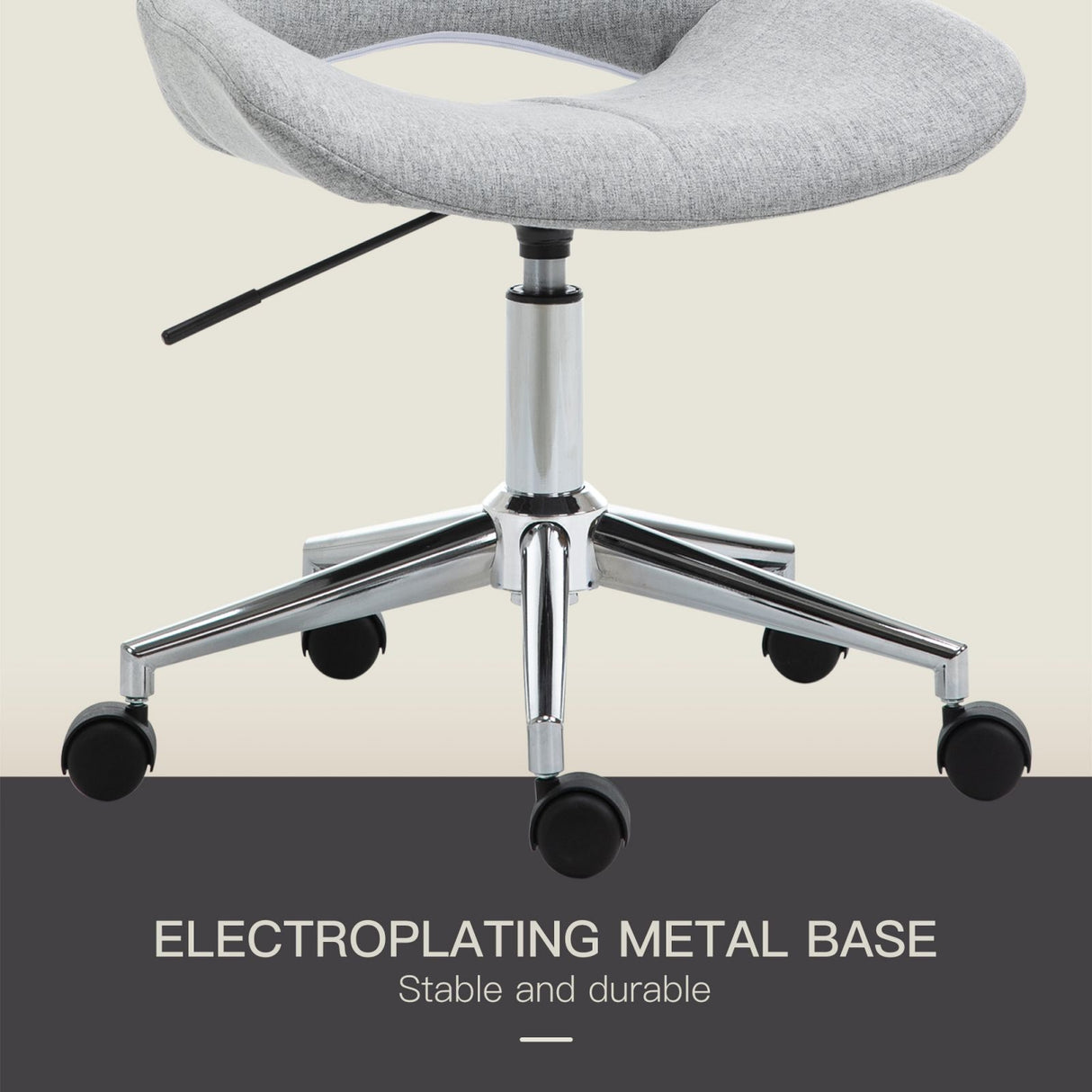 easycomfort easycomfort sedia sgabello girevole da ufficio e casa altezza regolabile 5 ruote ean 8054144133652