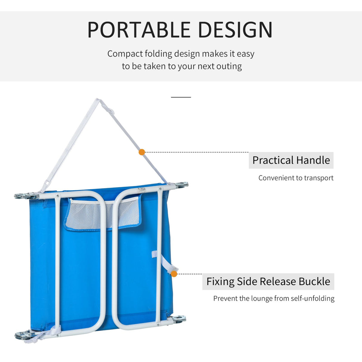 easycomfort easycomfort set 2 sdraio da giardino pieghevoli schienale regolabile su 5 posizioni e apertura per il viso blu