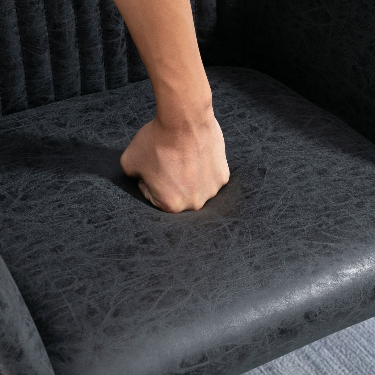 easycomfort easycomfort set 2 sedie moderne per sala da pranzo cucina o soggiorno sedie imbottite in similpelle nera