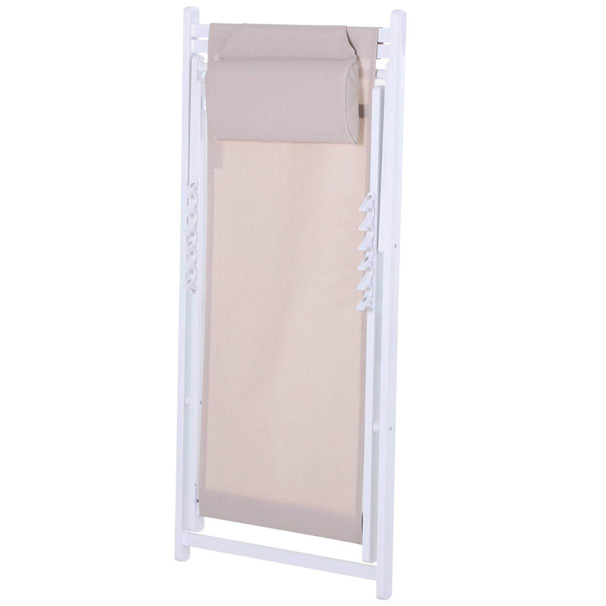 easycomfort easycomfort set 2 sedie sdraio pieghevoli in alluminio e texilene bianco ean 8054144130774