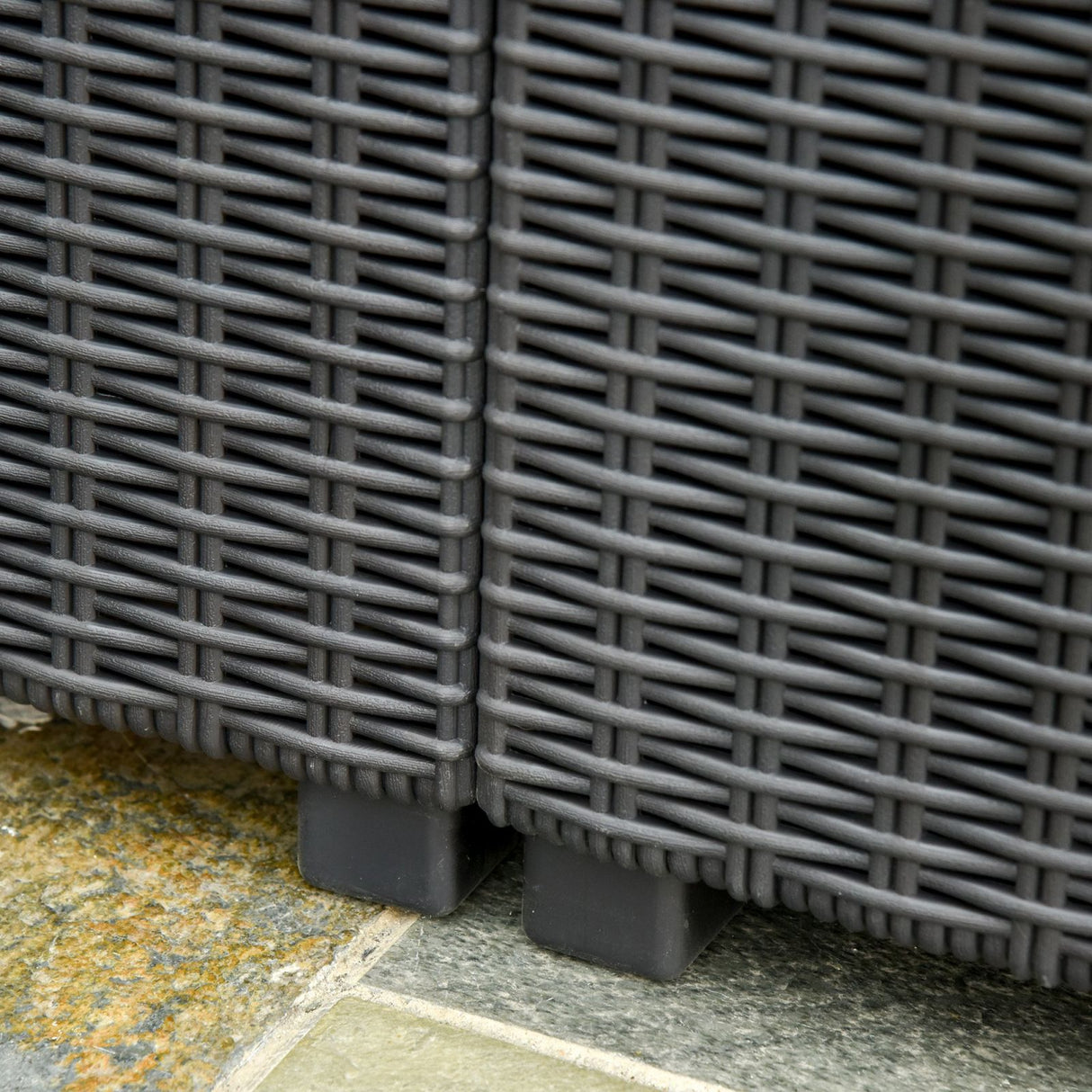 easycomfort easycomfort set mobili da giardino rattan pe divano 3 posti e poggiapieditavolino ean 8055776913865