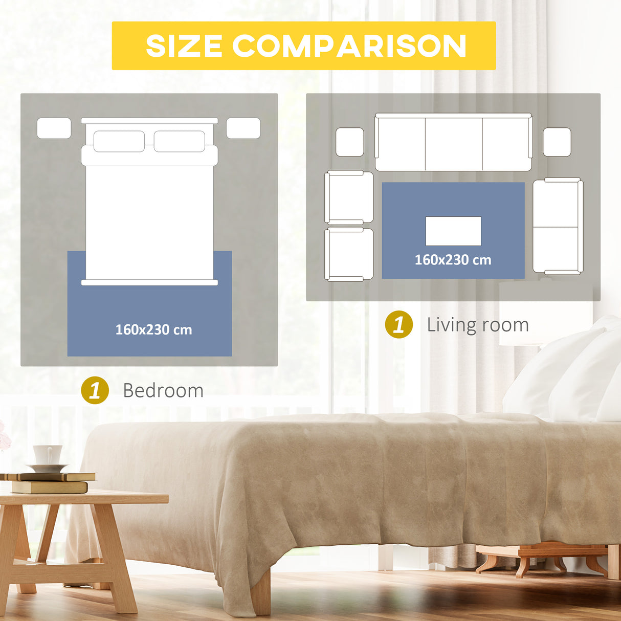 easycomfort easycomfort tappeto moderno in poliestere e gommapiuma per camera da letto soggiorno e sala da pranzo 230x160 cm grigio