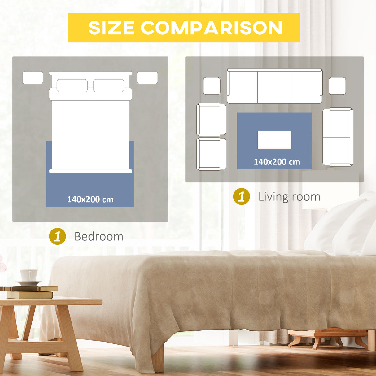 easycomfort easycomfort tappeto moderno pelo corto in poliestere per interni 200x140cm blu nero e bianco