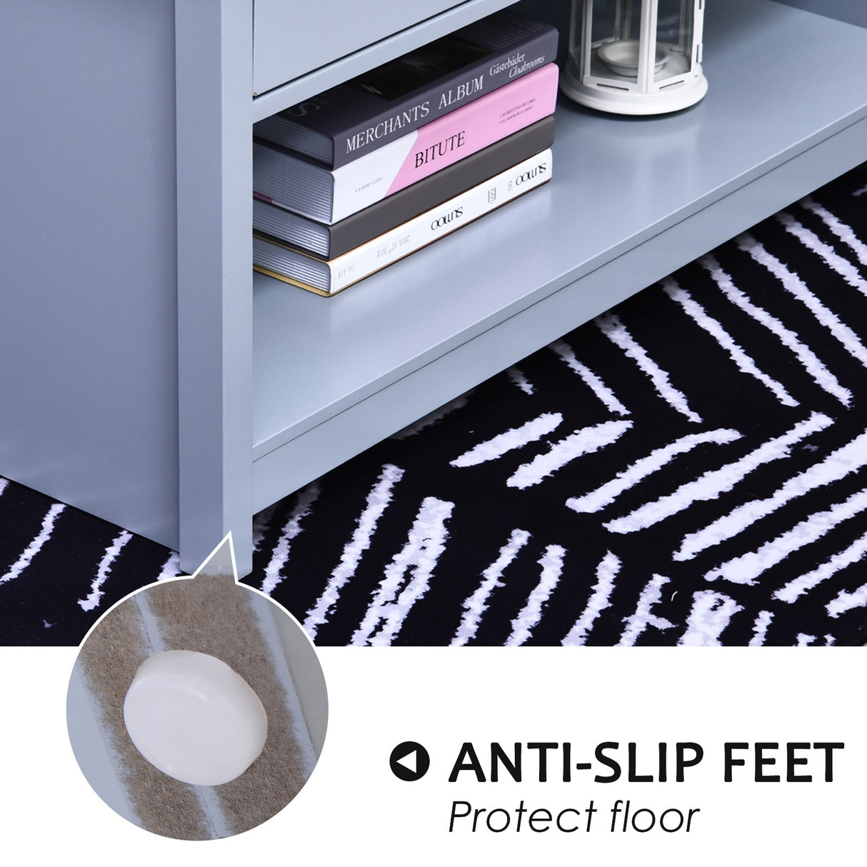 easycomfort easycomfort tavolino da caffe con maniglie 2 cassetti e 1 ripiano aperto in mdf 99x55x50 5cm