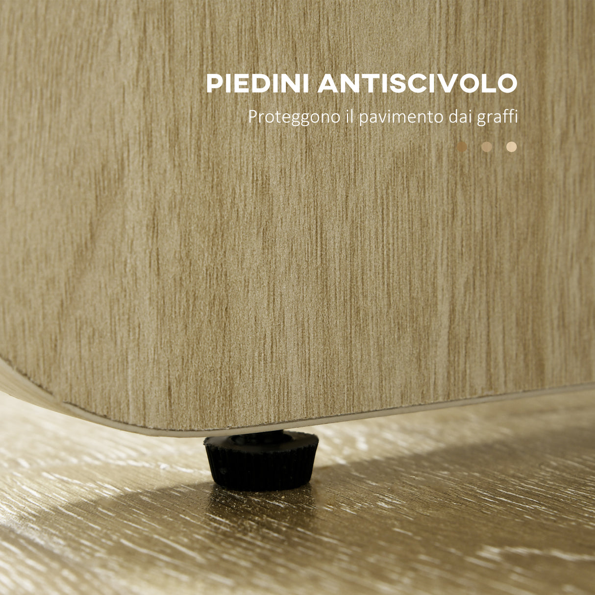 easycomfort easycomfort tavolino da salotto ovale in truciolato dallo stile moderno 110x60x45cm color rovere