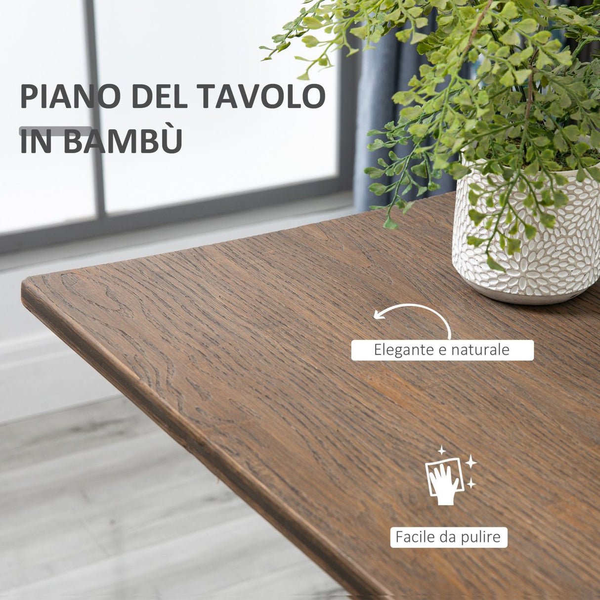 easycomfort easycomfort tavolo alto da cucina marrone