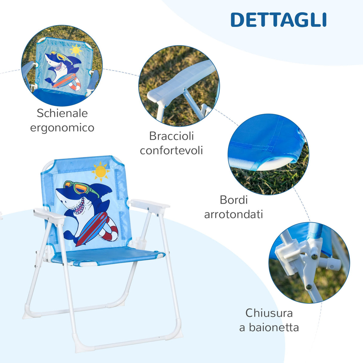 easycomfort easycomfort tavolo e sedie per bambini da giardino con ombrellone regolabile set 4 pezzi eta 3 6 anni blu