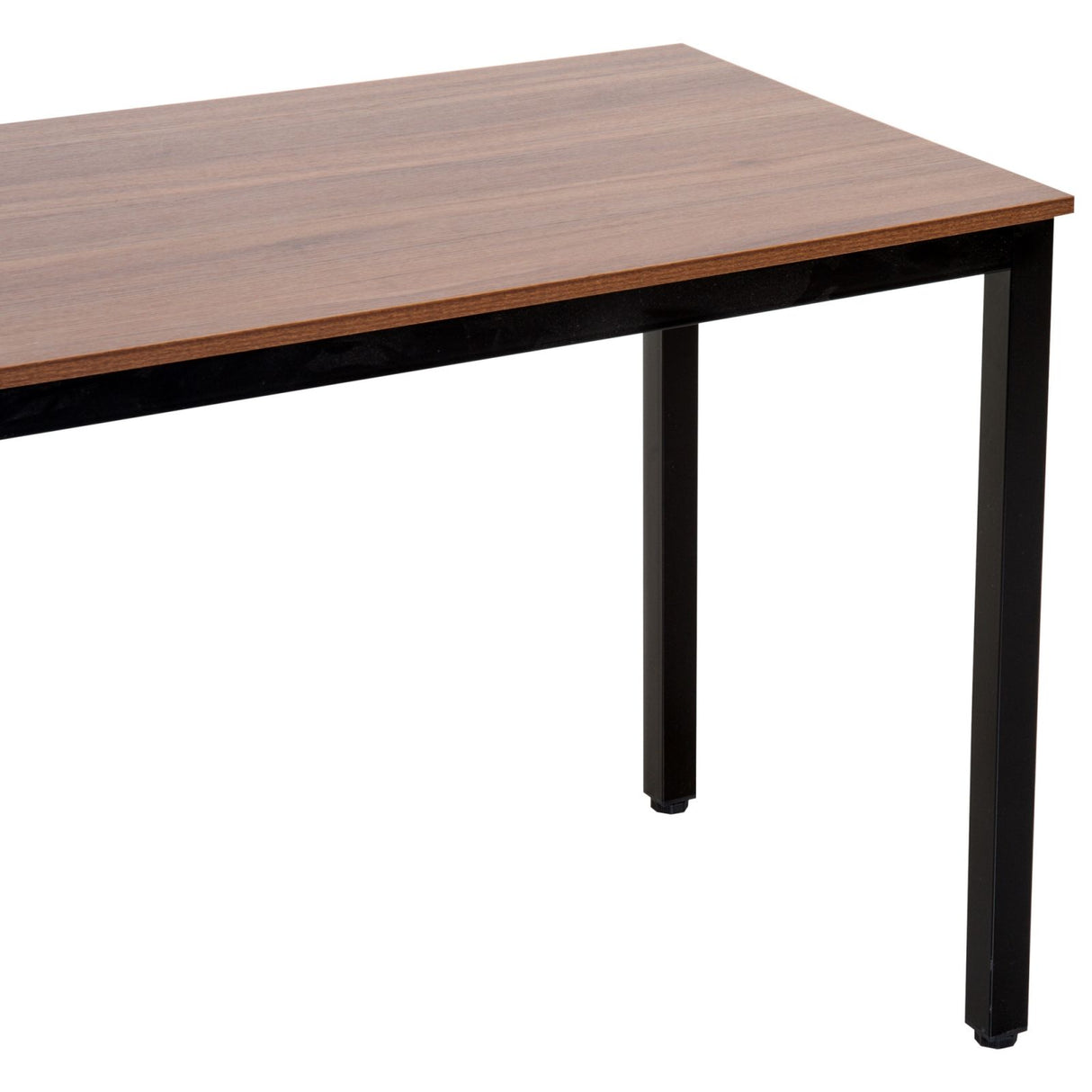 easycomfort easycomfort tavolo scrivania in legno e struttura in metallo noce 120x60x74cm ean 8054111849197