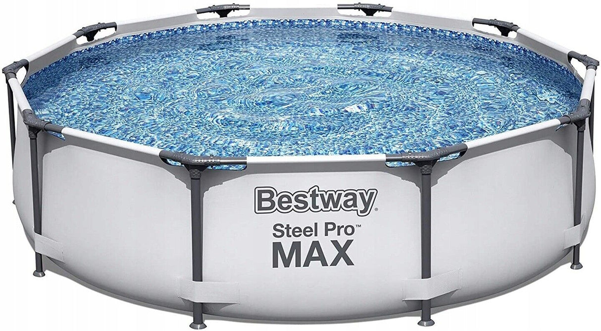 bestway piscina fuori terra bestway 56408 steel pro max 305x76h con pompa filtrante 4 678 litri