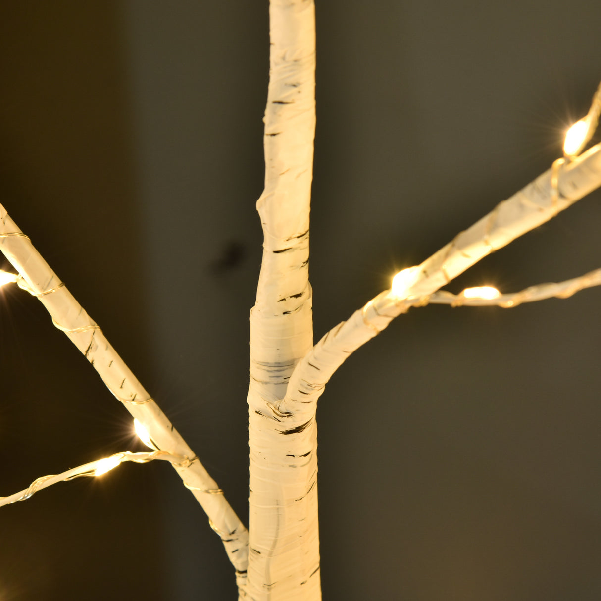 easycomfort easycomfort albero di natale bianco con luci led base quadrata e cavo di alimentazione in acciaio e pp 20x20x150
