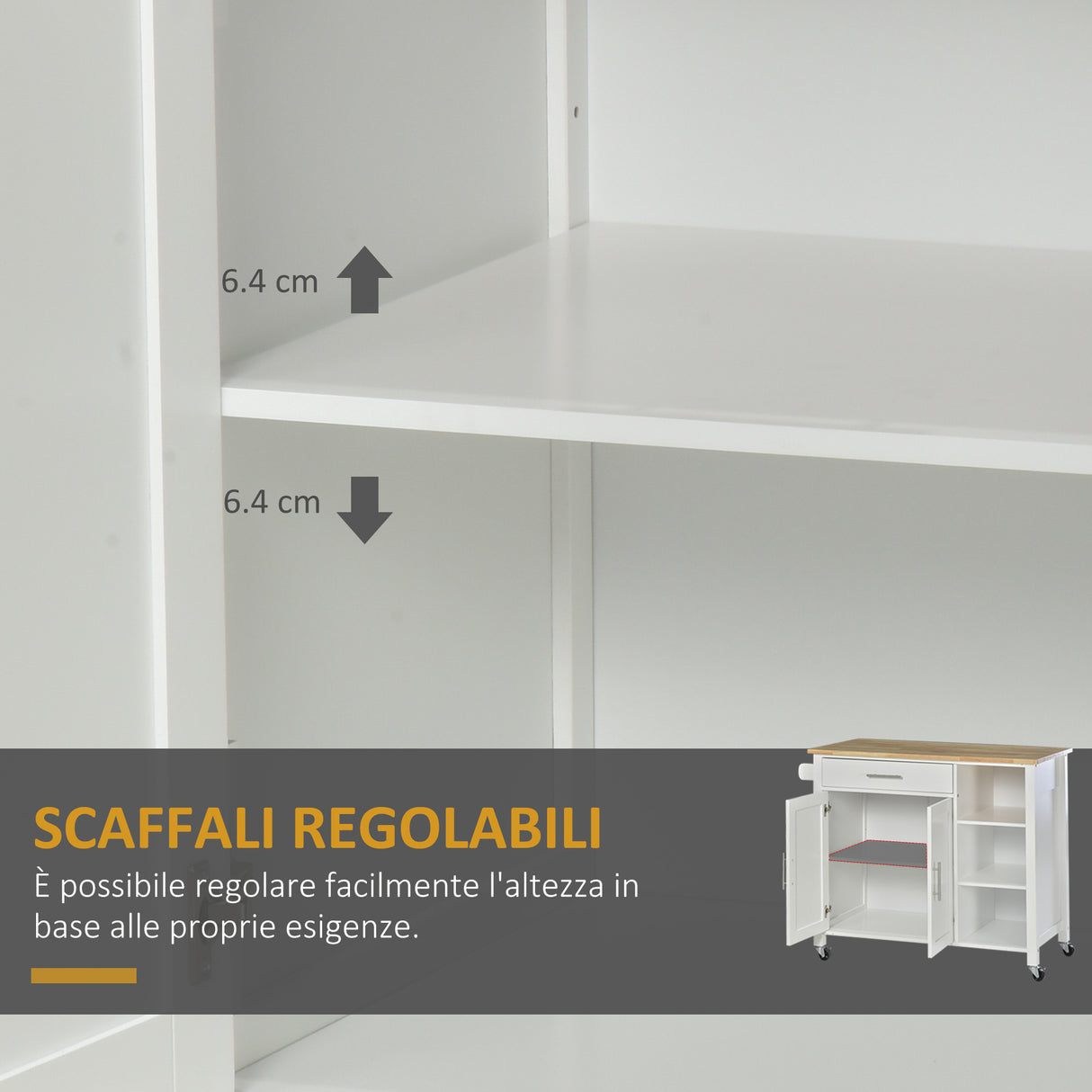 easycomfort easycomfort carrello con ruote salvaspazio penisola cucina in legno massiccio 1 cassetto 1 armadietto 3 ripiani e 4 ruote 107 5x48x89 cm