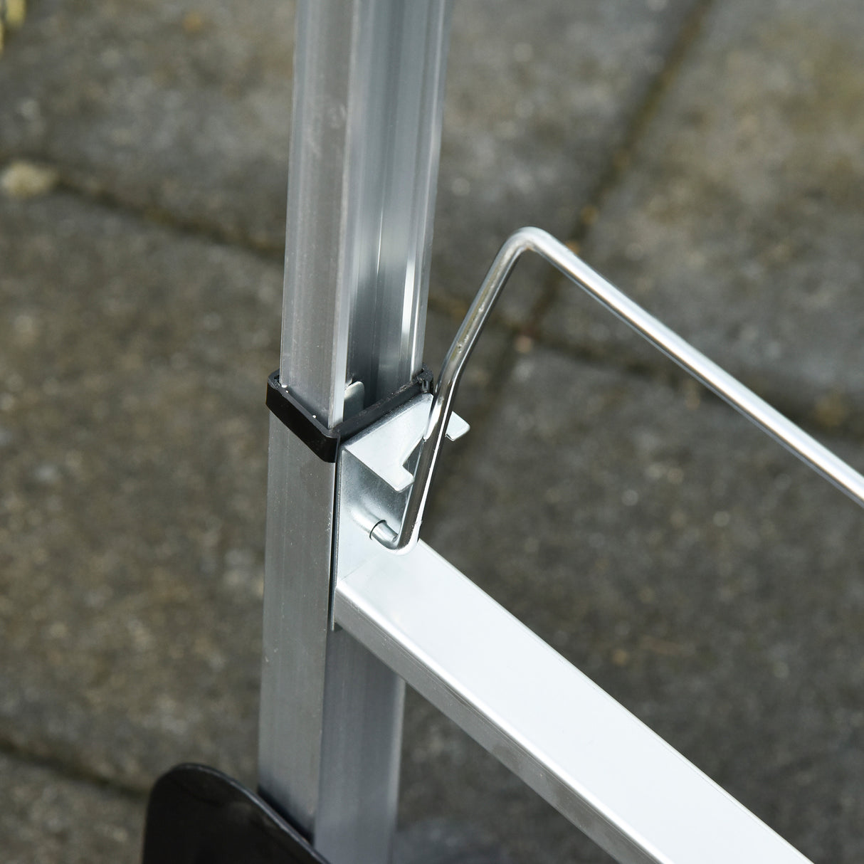 easycomfort easycomfort carrello portapacchi pieghevole in alluminio e acciaio con maniglia telescopica e 2 ruote in eva 40x41x107 cm