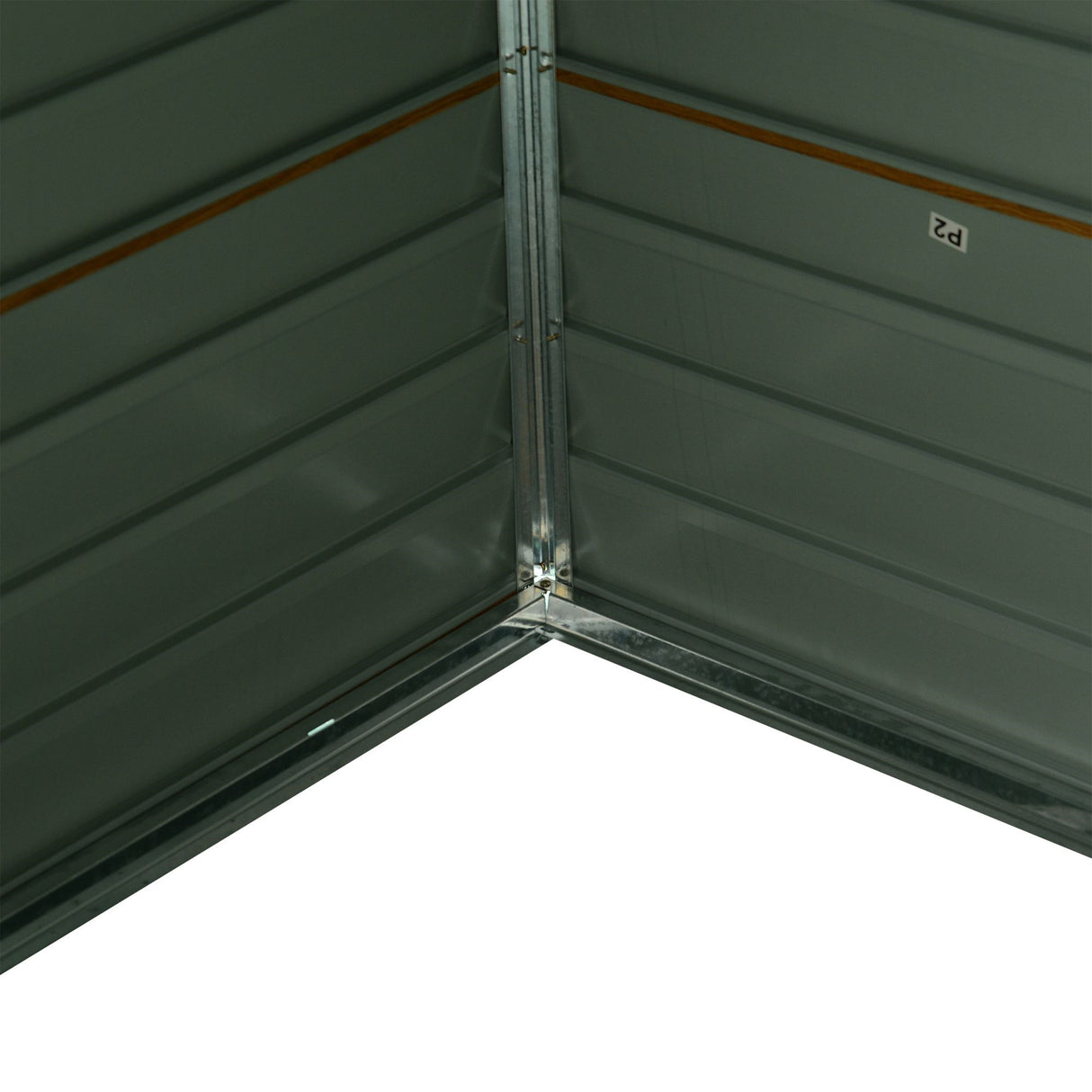 easycomfort easycomfort casetta da giardino porta attrezzi in acciaio con porte scorrevoli e prese daria 196x236x208cm marrone