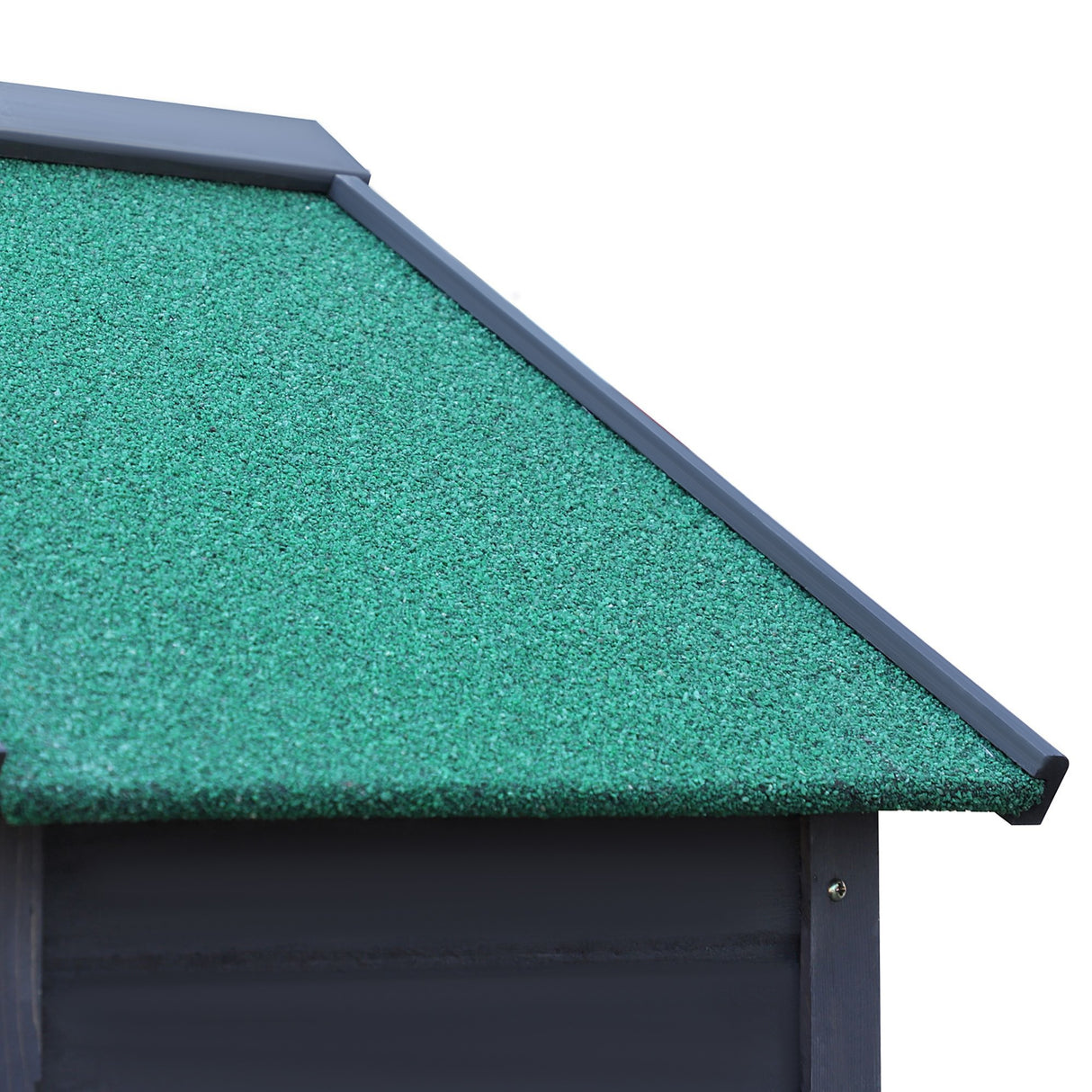 easycomfort easycomfort casetta porta attrezzi da giardino in legno con 2 ante e 3 mensole 89x50x190cm grigia